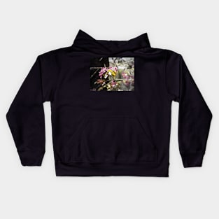 red Malus 'Radiant' crab apple blossoms #4 Kids Hoodie